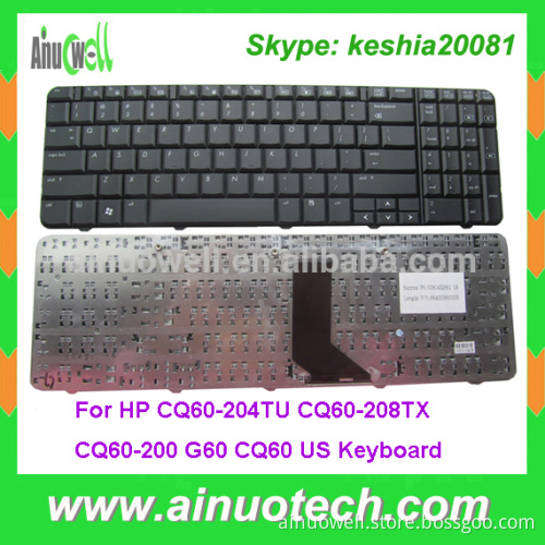 English US Laptop Keyboard for HP CQ60 CQ60-204TU CQ60-208TX CQ60-200 G60 CQ60 US Keyboard Wholesale Price